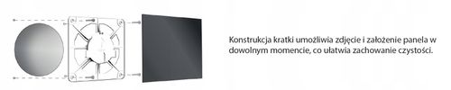 Panel szklany biały połysk do wentylacji na Arena.pl