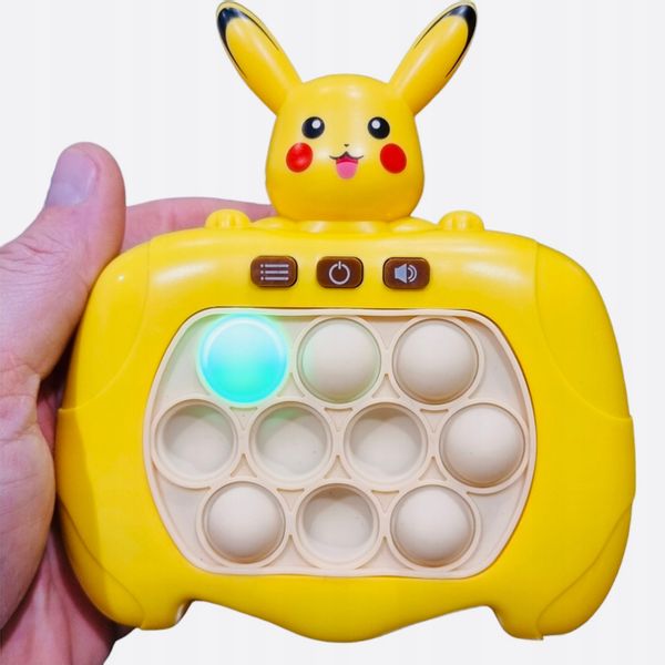 KONSOLA POP IT POKEMON PIKACHU GRA ELEKTRONICZNA ZRĘCZNOŚCIOWA SENSOR zdjęcie 3