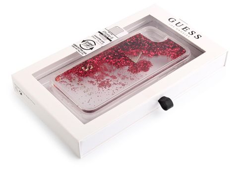 GUESS LIQUID GLITTER iPhone 6 / 6S / 7 / 8 4,7 - RASPBERRY na Arena.pl