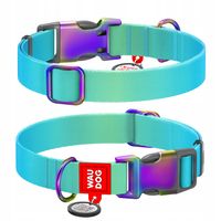 2 x Obroża WAUDOG QR Nylonowa L Niebieska Dla Psa 33-49cm