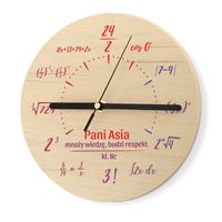 PREZENT na ZAKOŃCZENIE ROKU ZEGAR z NADRUKIEM