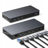Stacja dokująca Adapter HUB UGREEN 9w1 HDMI+DP Revodok Pro