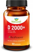 Naturell Witamina D 2000+ Imbir Kurkuma 60 kaps.