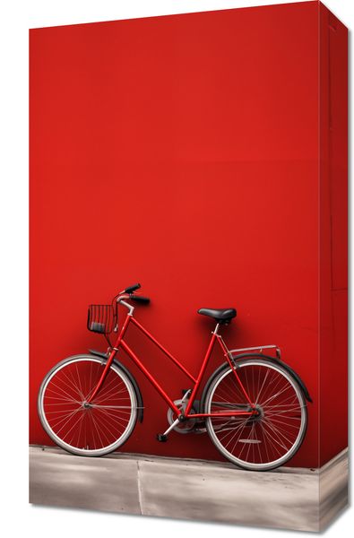 Obraz 30x50cm Czerwony Rower zdjęcie 1