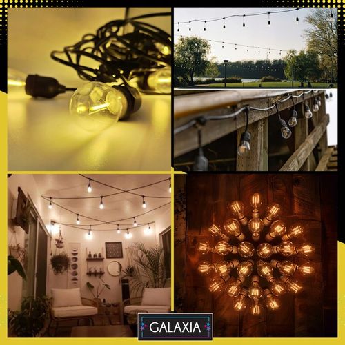 GIRLANDA ŚWIETLNA OGRODOWA 20m Żarówki 20 LED Zewnętrzna Lampki na Arena.pl