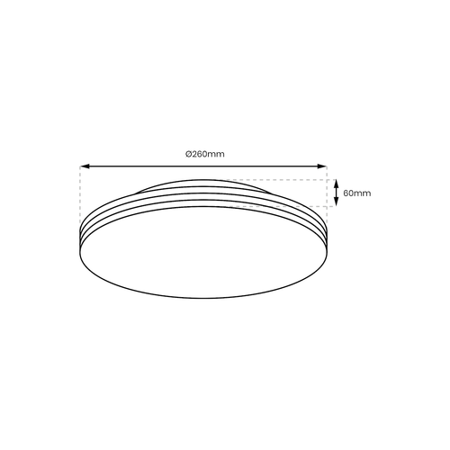 Plafon BEVER 10W LED IP44 Ø260 mm na Arena.pl