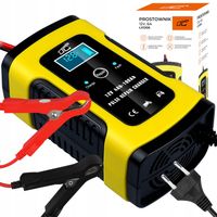 MOCNY PROSTOWNIK AUTOMATYCZNY SAMOCHODOWY LCD 100Ah LCD 12V 6A