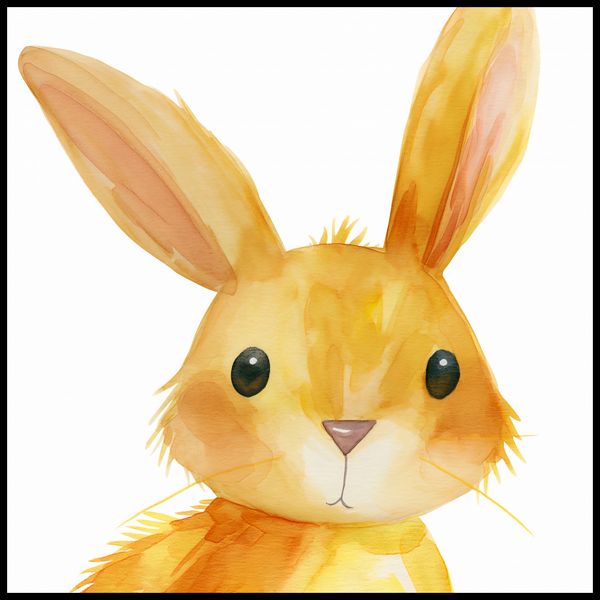 Plakat 80x80cm Słodki Zajączek zdjęcie 2