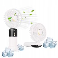 Wentylator biurkowy, mini wiatraczek, wiatrak ręczny bezprzewodowy 5 trybów