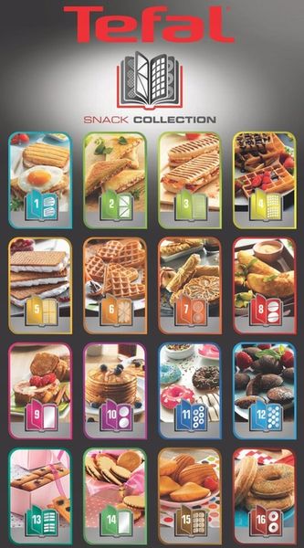 Płyty do panini TEFAL SNACK COLLECTION XA800312 zdjęcie 11