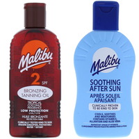 Malibu Olejek Do Opalania SPF2 200ml + Balsam Po Opalaniu 200ml
