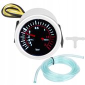 2CAL WSKAŹNIK DOŁADOWANIA TURBO BOOST 52MM UNIWERSALNY SAMOCHÓD
