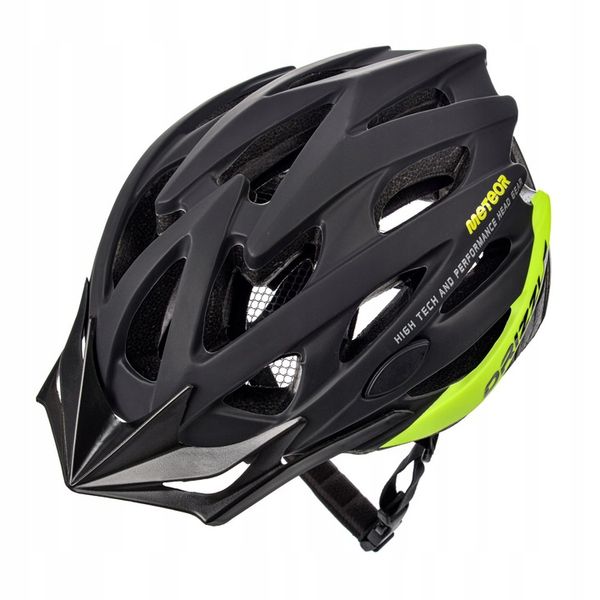 KASK ROWEROWY METEOR MV29 DRIZZLE M 55-58 odpinany daszek siatka od owadów zdjęcie 2