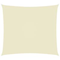 Emaga Prostokątny żagiel ogrodowy, tkanina Oxford, 3,5x4,5 m, kremowy