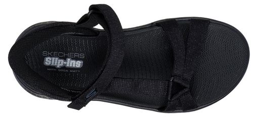 Buty sandały damskie Skechers Slip-ins GO WALK Flex Sandal - Illuminate (141481-BBK) 41 na Arena.pl