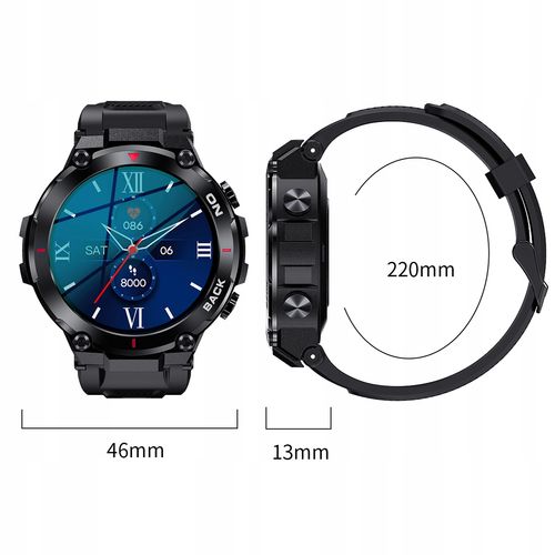 Smartwatch niktrade 206475666 czarny na Arena.pl