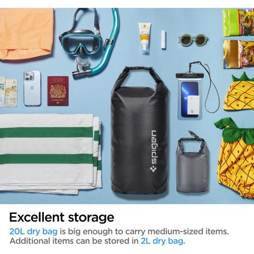 SPIGEN A630 UNIVERSAL WATERPROOF BAG BLACK na Arena.pl