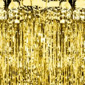Kurtyna imprezowa złota, 100x200 cm