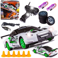 Samochód Do Driftu, Auto RC Drift 1:24 2,4 GHz 4WD BIAŁY