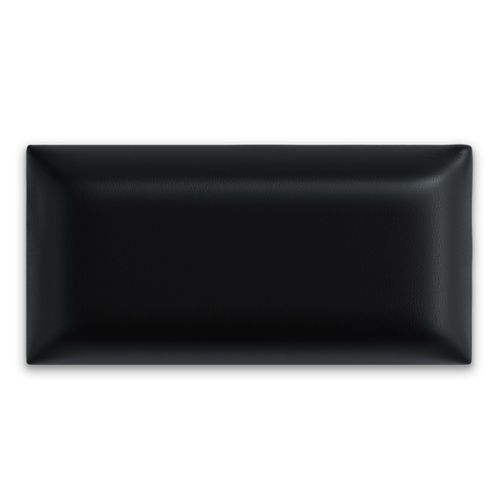 Panel Ścienny Tapicerowany Czarny EKO SKÓRA 3D 90cm x 30cm na Arena.pl