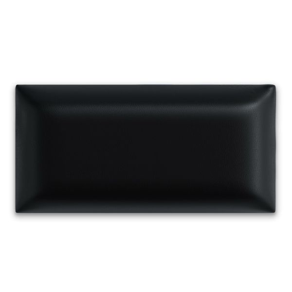 Panel Ścienny Tapicerowany Czarny EKO SKÓRA 3D 90cm x 30cm zdjęcie 2
