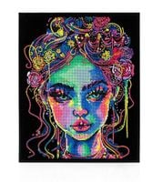diamond dotz adults flocked neon girl 3623