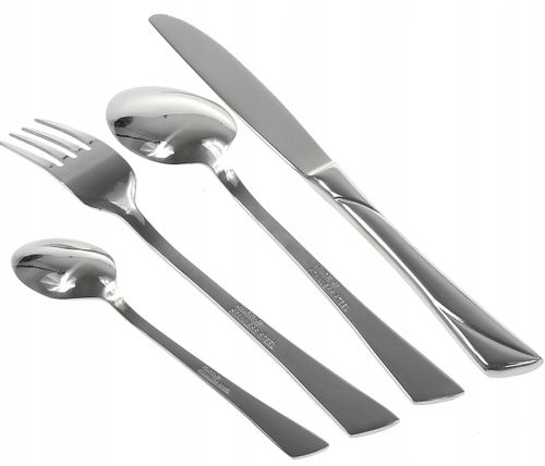 Sztućce Satynowane w Walizce 72 ele 12 osób na Arena.pl