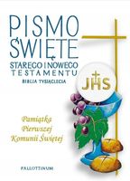 Biblia Tysiąclecia duża TW komunia chleb