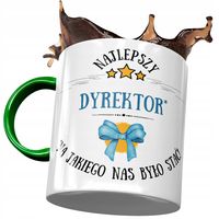 Kubek Zielony Dla Dyrektora Najlepszy Dyrektor Z Nadrukiem Ze Zdjęciem