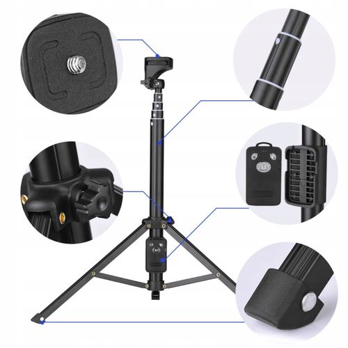WYSOKI STATYW KIJ SELFIE STICK BLUETOOTH SMARTFONA na Arena.pl
