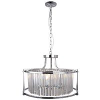 Wisząca lampa glamour CGASBURP na łańcuchu nad stół chrom