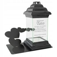 ZNICZ XXL podstawka z DEDYKACJĄ na grób MAMY TATY