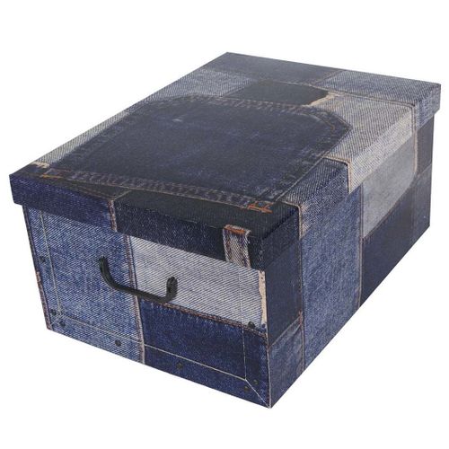 Pudełko Kartonowe Maxi Patchwork - Jeans na Arena.pl