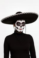 SOMBRERO MEKSYKAŃSKIE kapelusz zdobiony LOS MUERTOS DUŻY OBWÓD strój