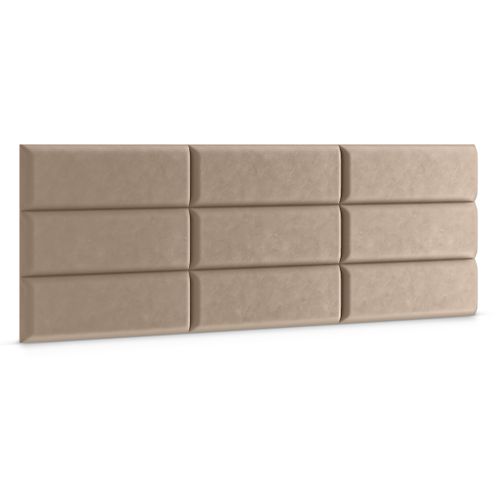 Panel Tapicerowany Ścienny Beżowy 50cm x 15cm na Arena.pl