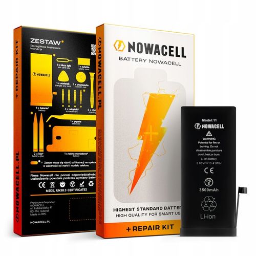 Bateria NOWACELL do iPhone 11 - większa pojemność na Arena.pl