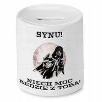 Skarbonka Dla Syna Synu Niech Moc Będzie Z Tobą! Z Nadrukiem Ze Zdjęciem