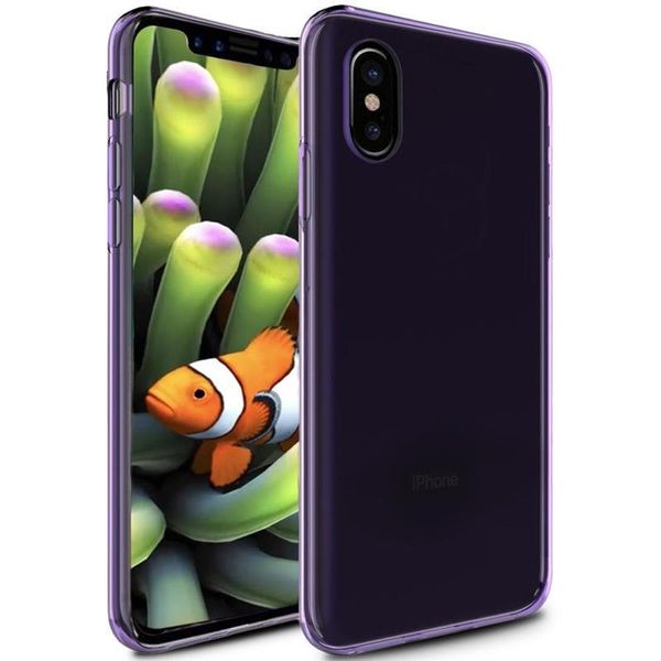 Zizo TPU Cover - Etui iPhone X (Purple) zdjęcie 1