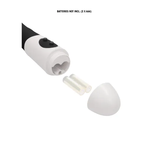 gc by shots - wibrator żebrowany silikonowy 19 cm, 10 trybow, czarny na Arena.pl