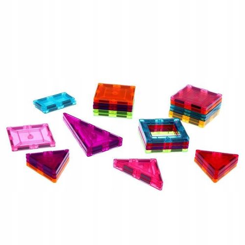 MAGNETYCZNE KLOCKI KONSTRUKCYJNE EDUKACYJNE UKŁADANKA 3D MONTESSORI WOOPIE na Arena.pl