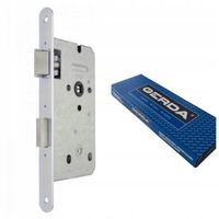 GERDA zamek drzwiowy wpuszczany SREBRNY 72/50 WC