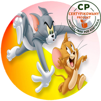 Opłatek na tort Tom i Jerry