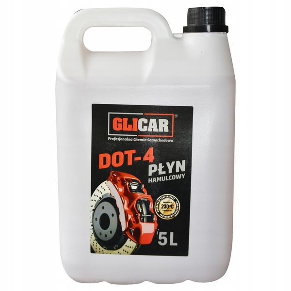PŁYN HAMULCOWY GLICAR DOT-4 5L zdjęcie 1