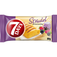7Days Strudel ciastko francuskie z nadzieniem z owocami leśnymi - 80 g