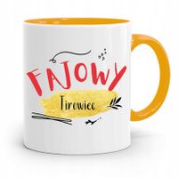 Dla Tirowca Kierowcy Tira Kubek Żółty Na Prezent Z Nadrukiem Ze Zdjęciem