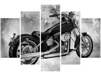 100CM 150CM OBRAZ 5 ELEM MOTOR ŚCIENNY