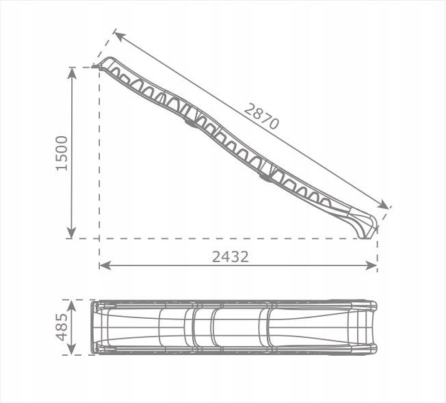 ślizg Rocli H:1500 czerwony zdjęcie 2