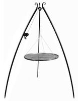Grill na trójnogu z kołowrotkiem 200 cm, LARGO, ruszt, 70 cm | TYLETEGOTU