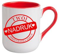 KUBEK Z WŁASNYM NADRUKIEM TWOJE ZDJĘCIE GRAFIKA TEKST LOGO REKLAMA PREZENT