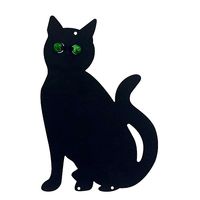 ODSTRASZACZ PTAKÓW GOŁĘBI SZPAKÓW METALOWY CZARNY KOT NA BALKON DO OGRODU